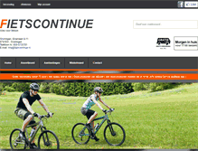 Tablet Screenshot of fietscontinue.nl